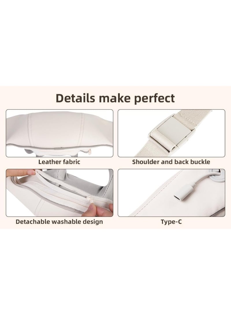 جهاز تدليك الرقبة والكتف بالكهرباء مع حرارة، مساج شياتسو عميق لتخفيف شد العضلات والتعب، مناسب للرجال والنساء - Image 2